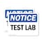 Signmission Test Lab, 10 in W x Rectangle, Vinyl Decal OS-2PACK-NS-D-710-L-18543 - alternate 1